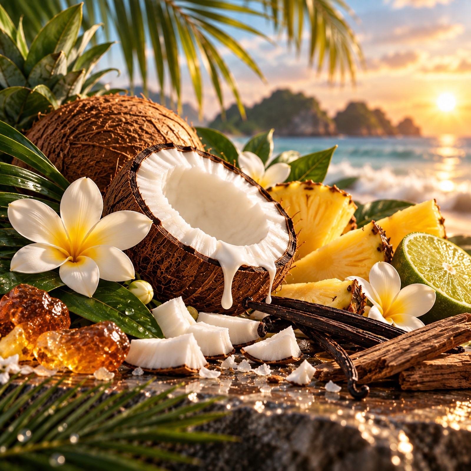 Coco Island fragrance visual — Aroma EG