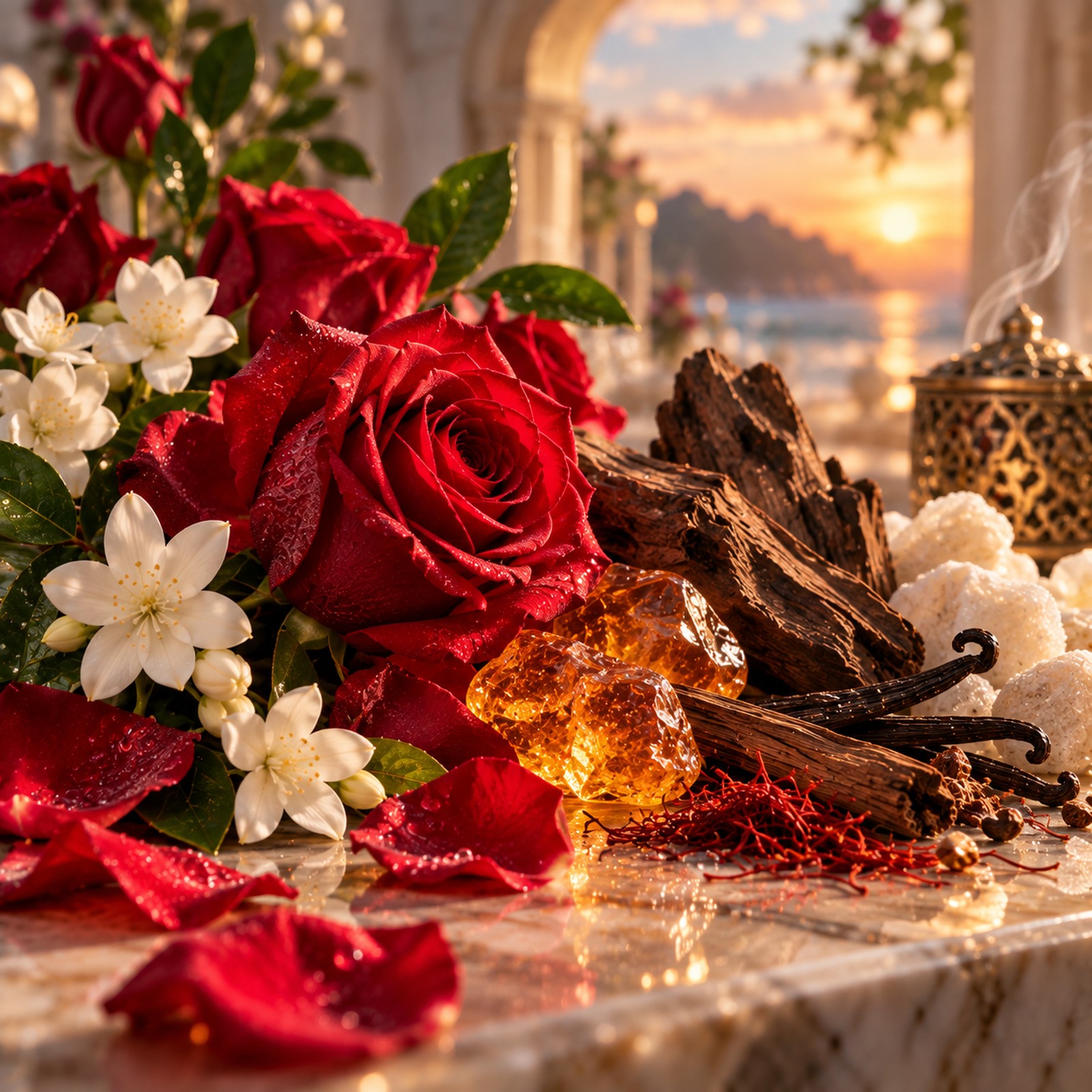 Rose fragrance visual — Aroma EG