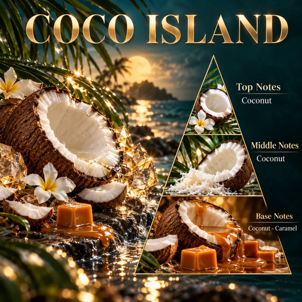 Coco Island — Fragrance pyramid