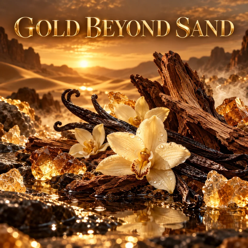 Gold Beyond Sand — Fragrance visual story