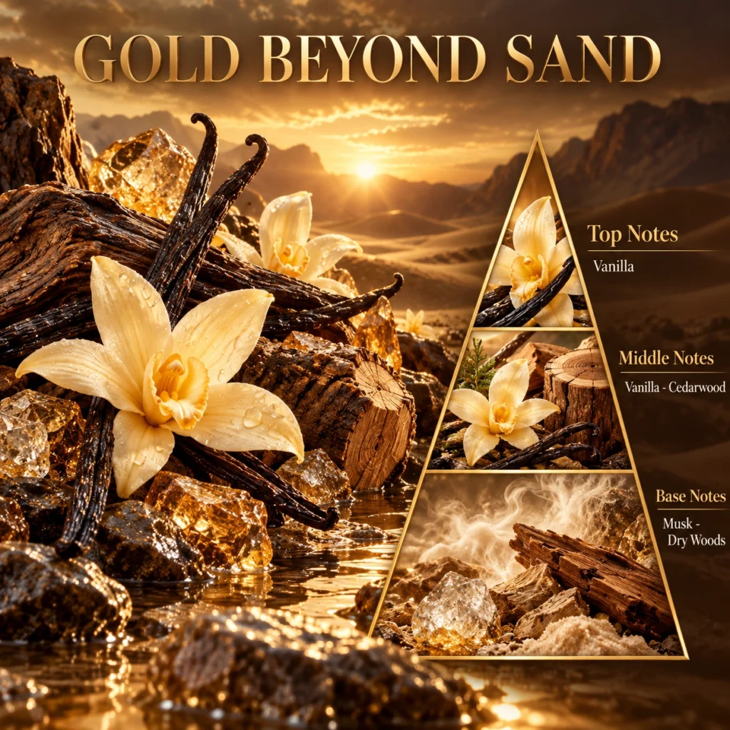 Gold Beyond Sand — Fragrance pyramid