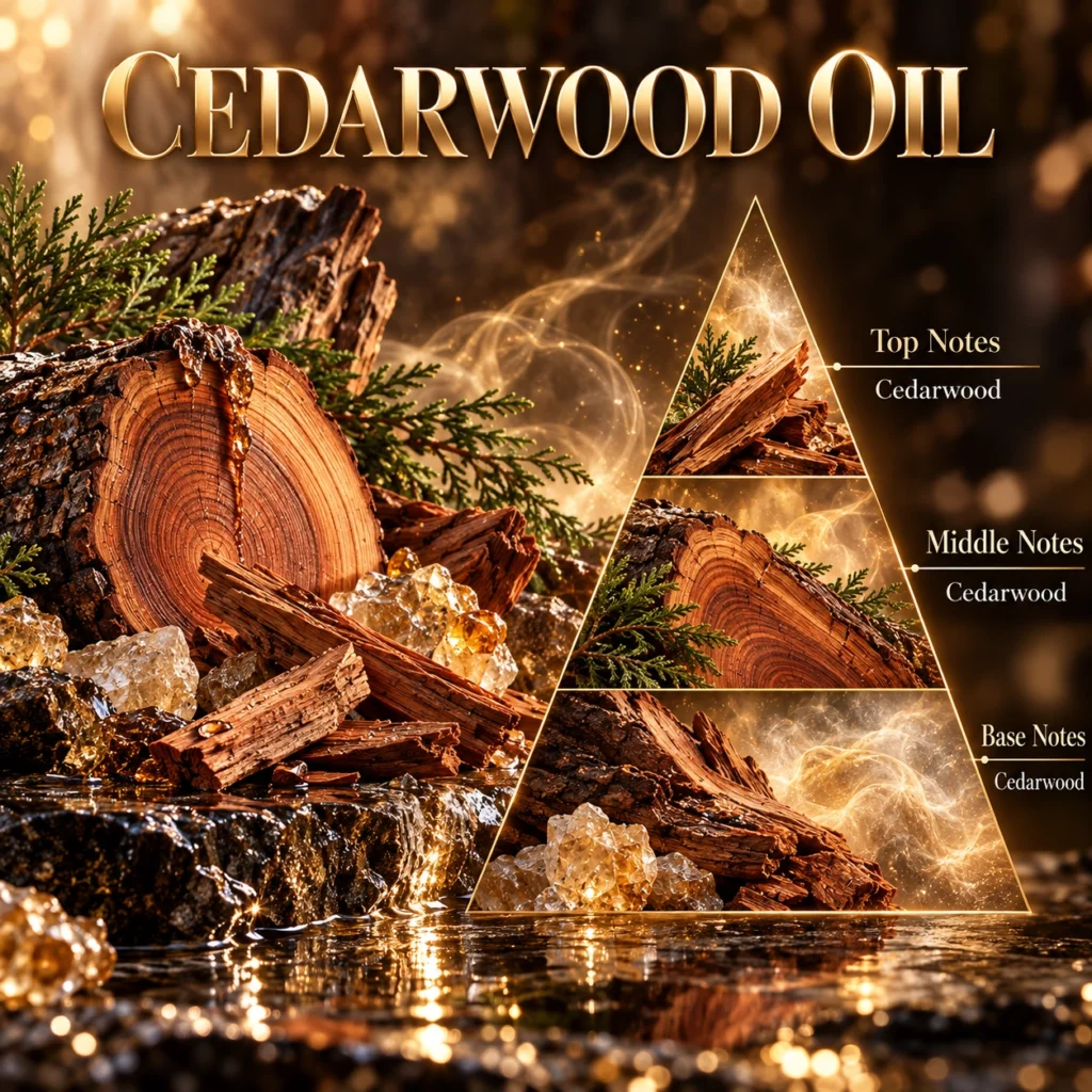 Cedarwood — Fragrance pyramid