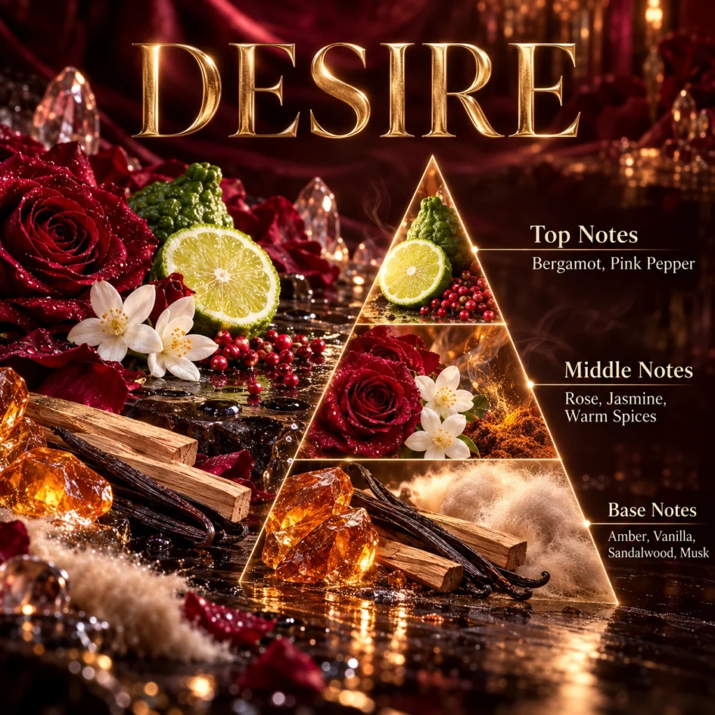 Desire — Fragrance pyramid