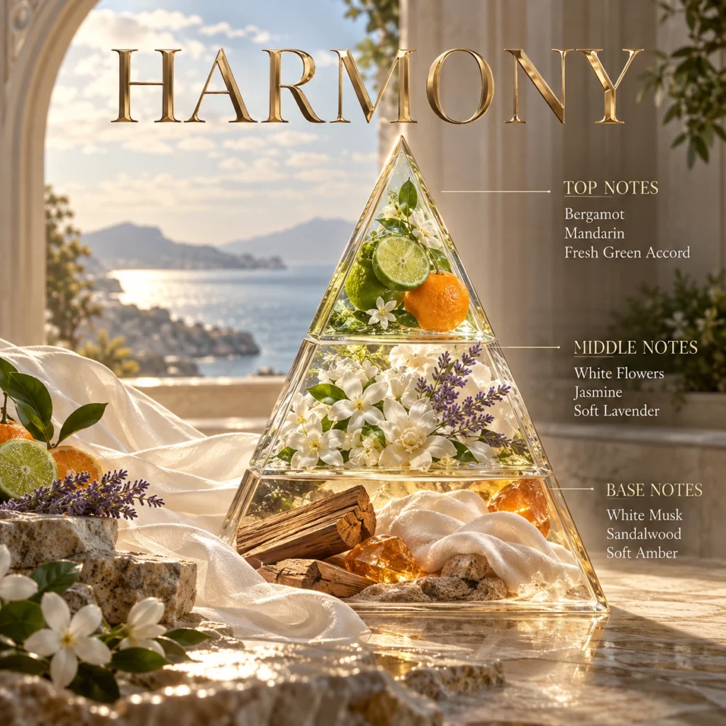 Harmony — Fragrance pyramid